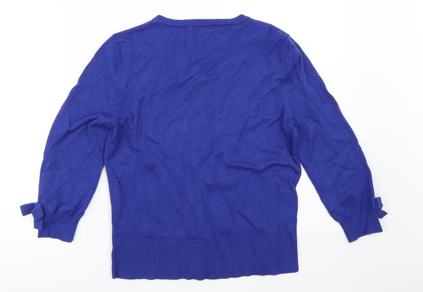 M&Co Womens Blue   Cardigan Jumper Size XS