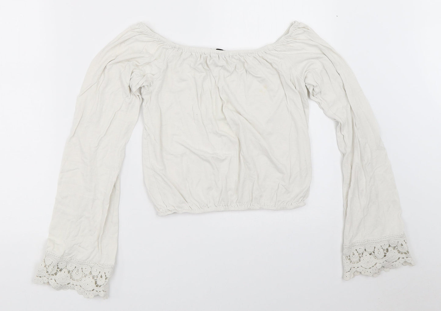 New Look Womens White   Basic T-Shirt Size 6