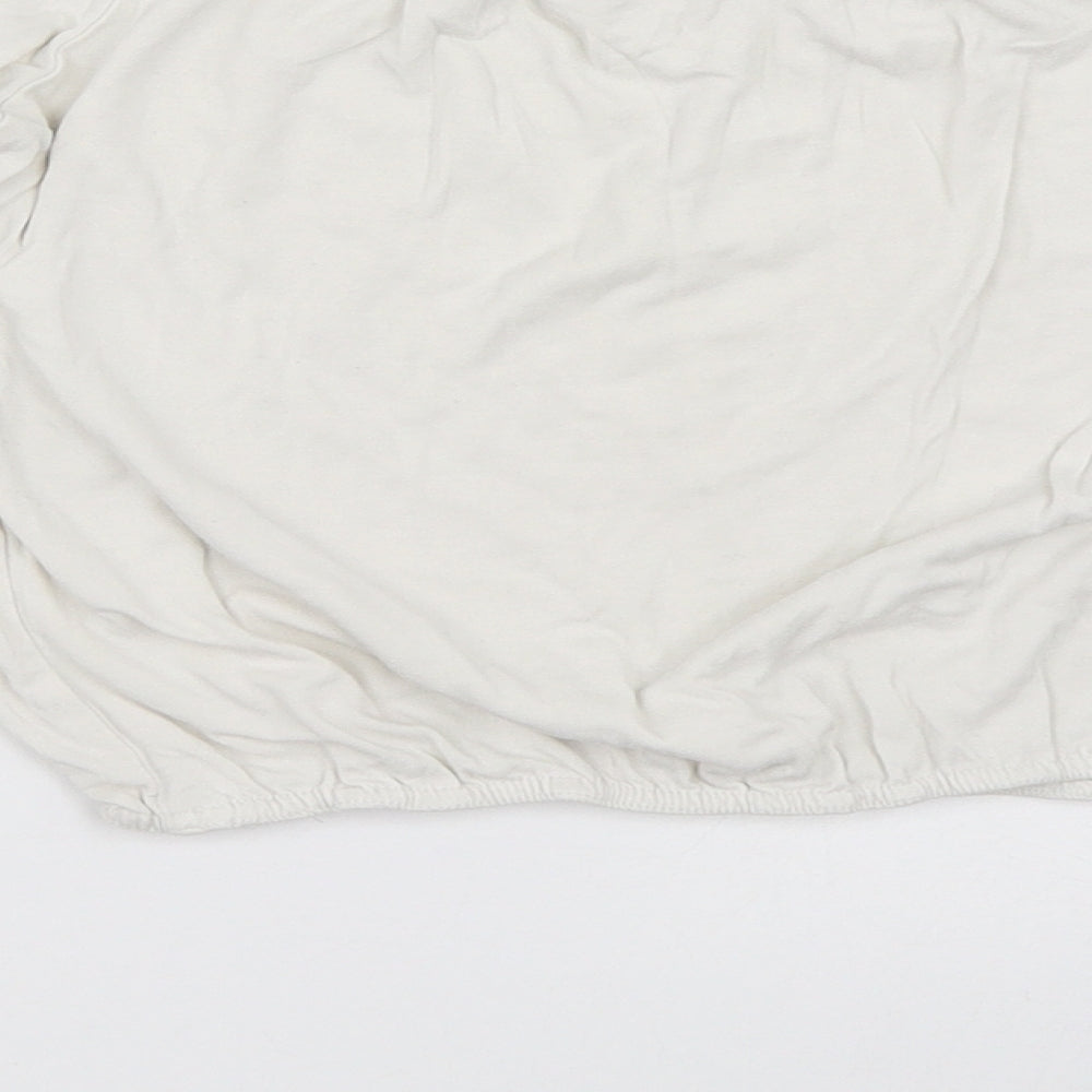 New Look Womens White   Basic T-Shirt Size 6