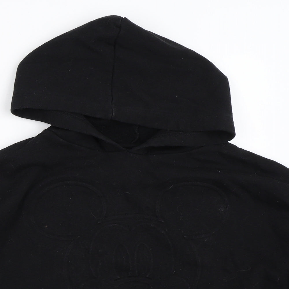 Disney Girls Black   Pullover Hoodie Size 12 Years  - mickey mouse