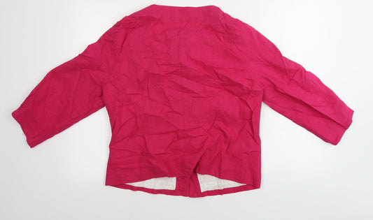 iz Womens Pink   Jacket Coat Size L