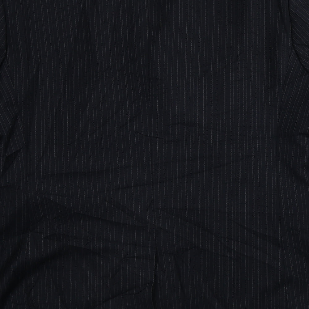 Burton  Mens Black Striped  Jacket Blazer Size 42