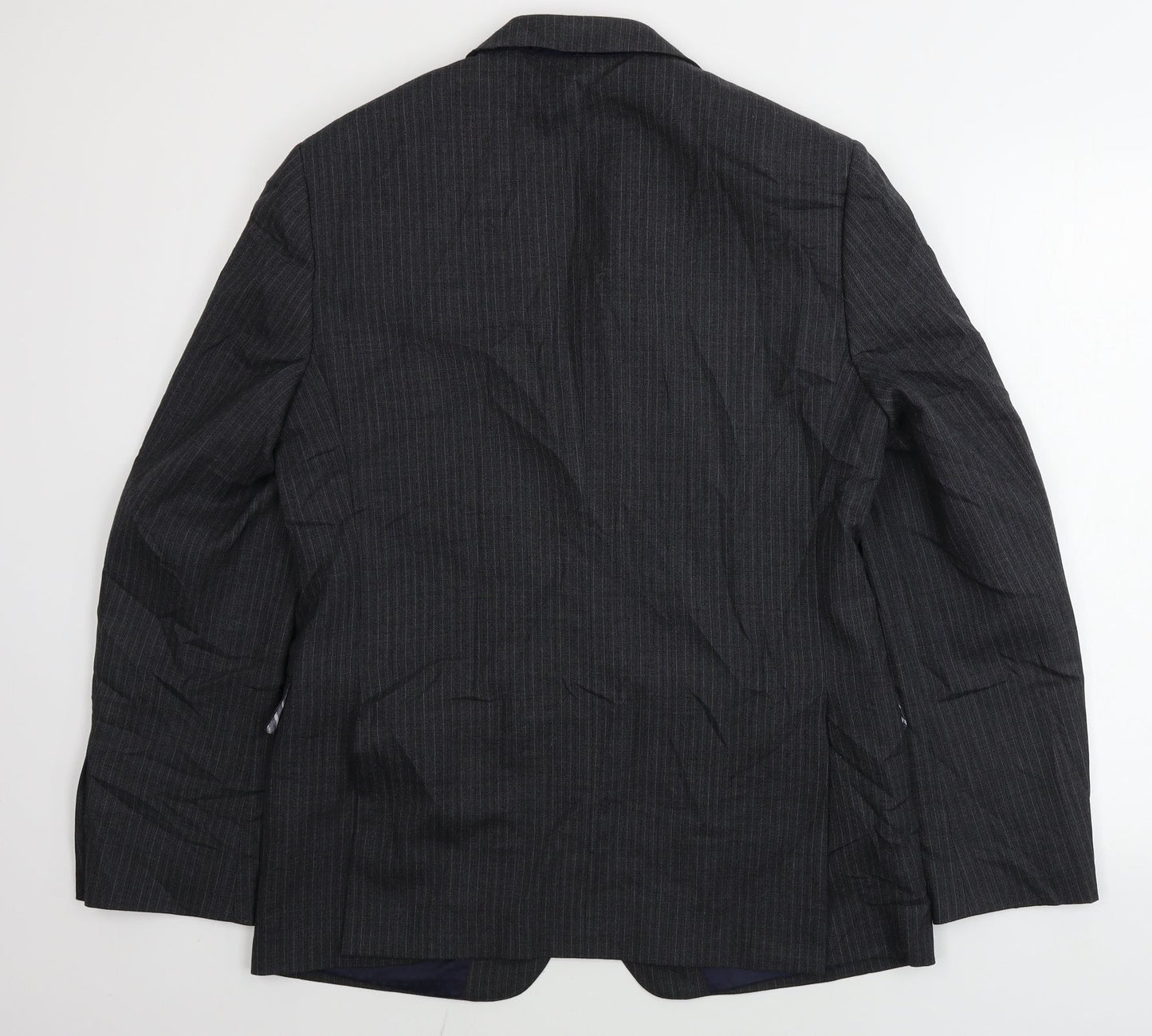 Marks and Spencer  Mens Grey Striped  Jacket Blazer Size 38