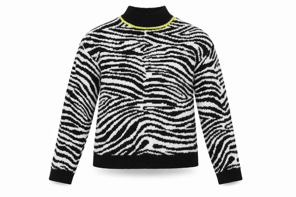 Primark  Womens White Animal Print  Pullover Jumper Size XS