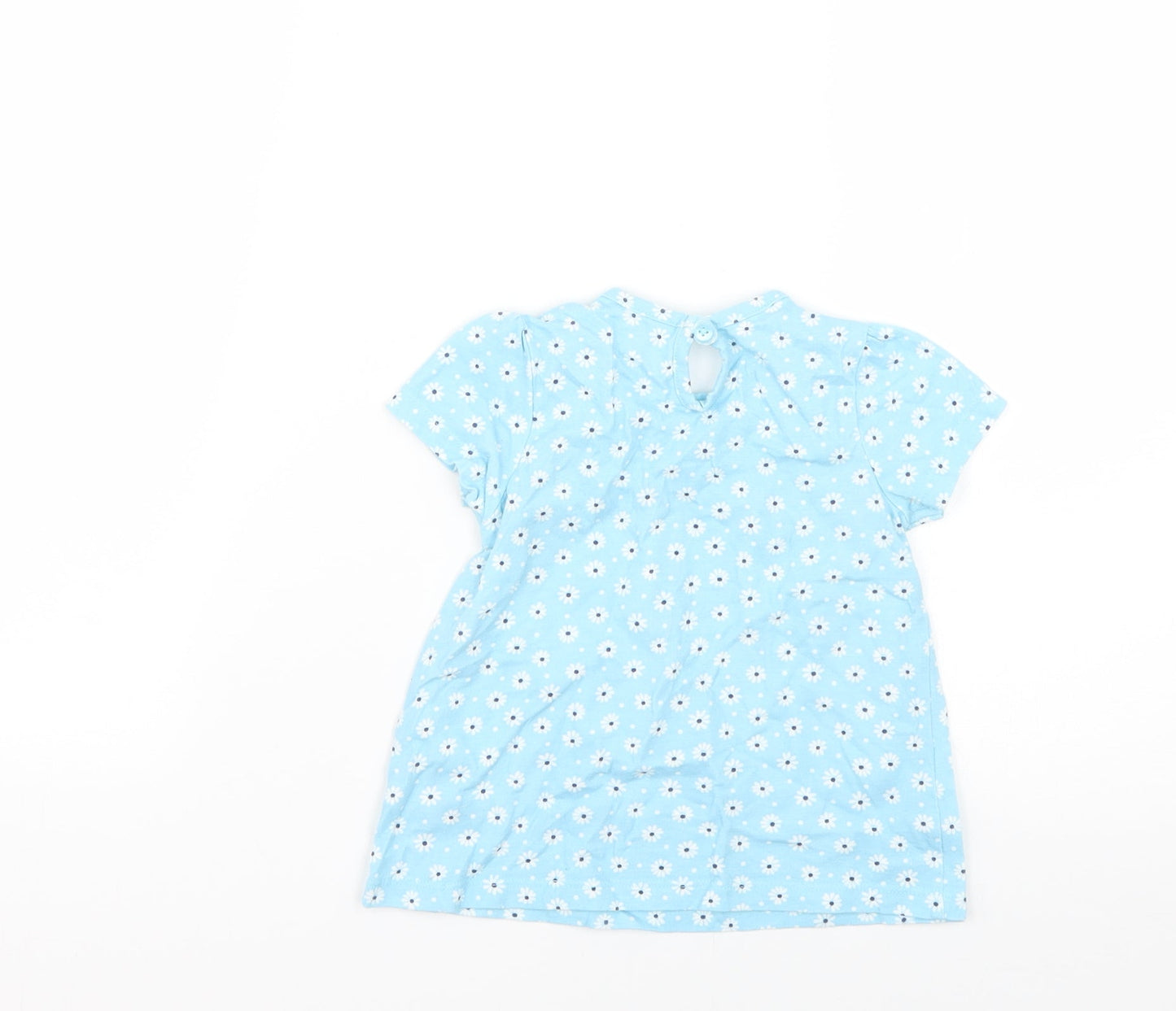George Baby Blue Geometric  Fit & Flare  Size 9-12 Months