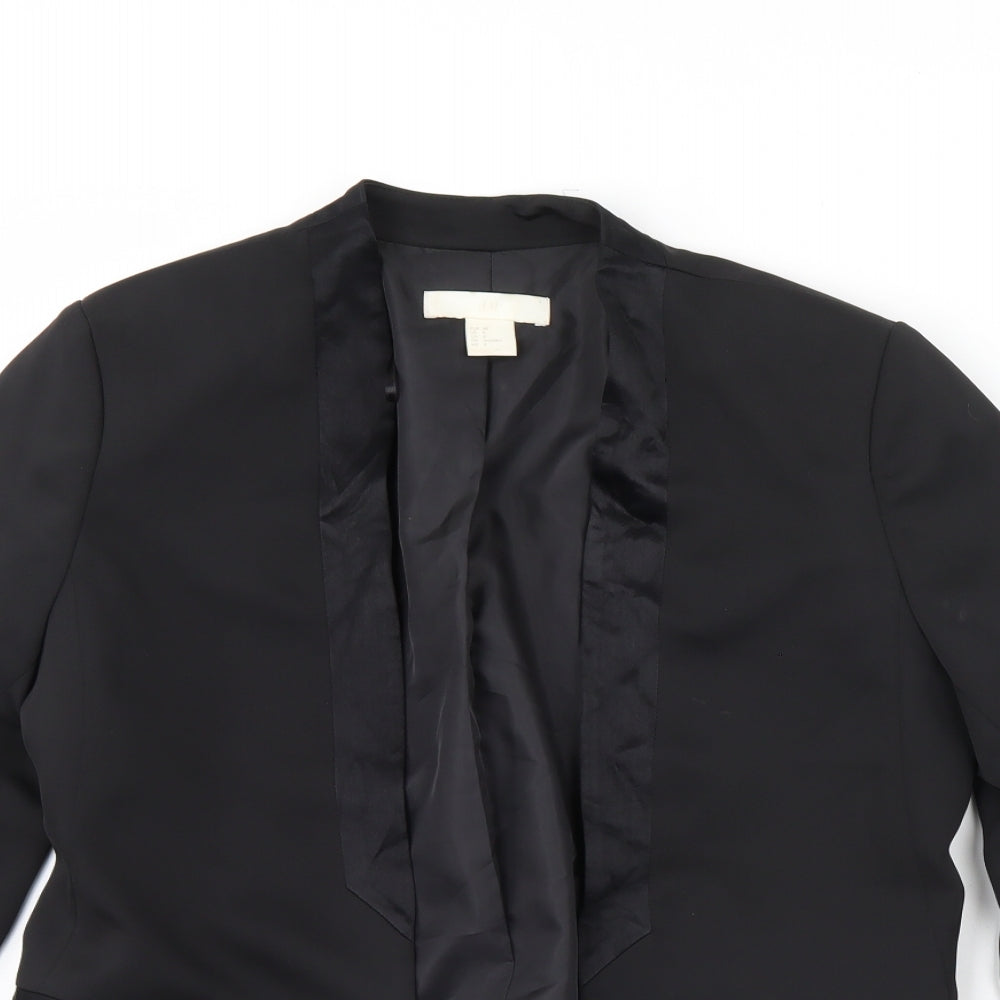 H&M Womens Black   Jacket  Size 10  - Shoulder Pads