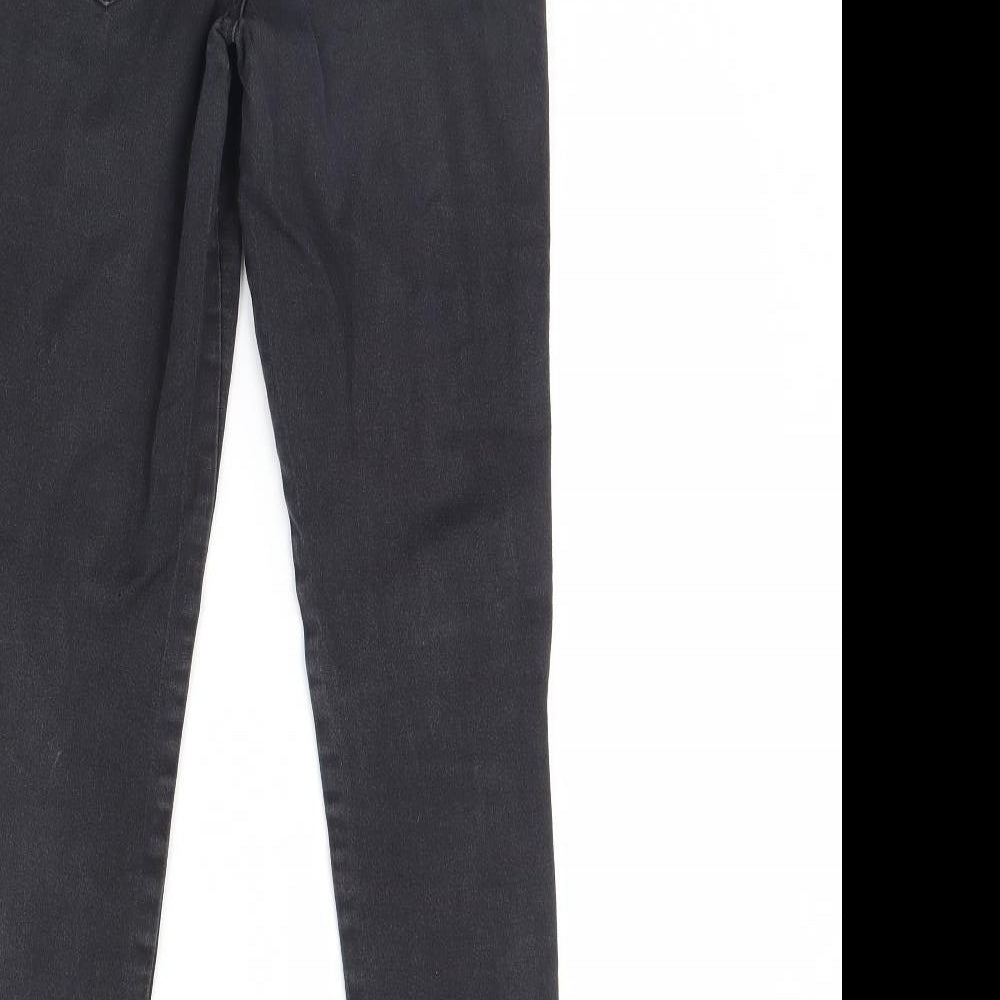 F&F Womens Black  Denim Skinny Jeans Size 8 L28 in