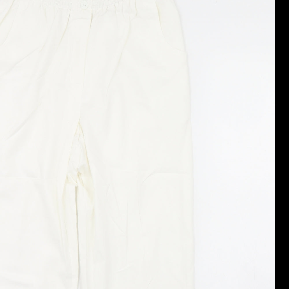 Preworn Womens Ivory   Trousers  Size 16 L29 in