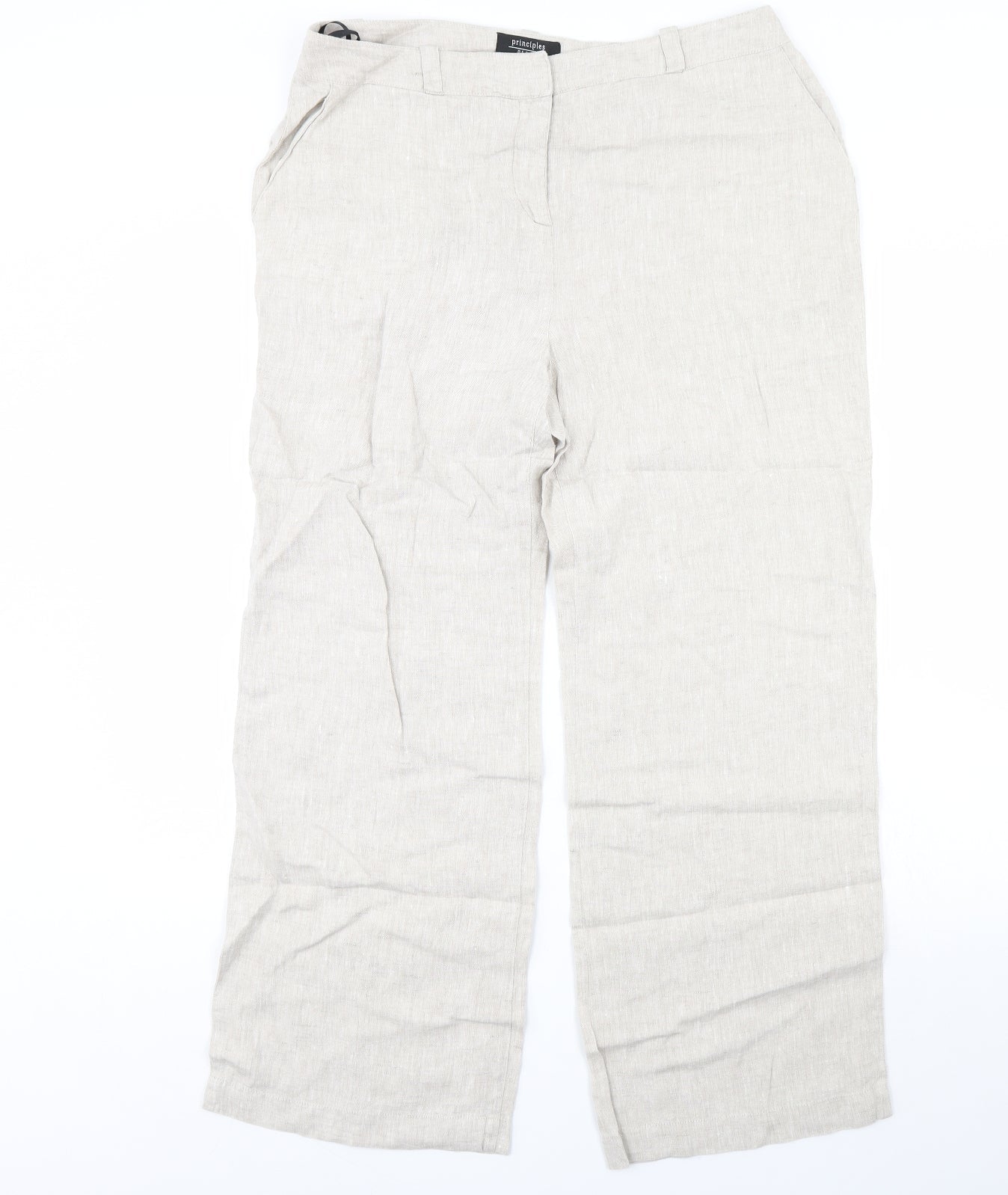 Principles Womens Beige   Trousers  Size 14 L30 in