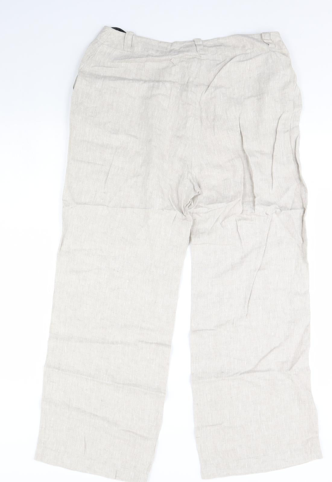 Principles Womens Beige   Trousers  Size 14 L30 in