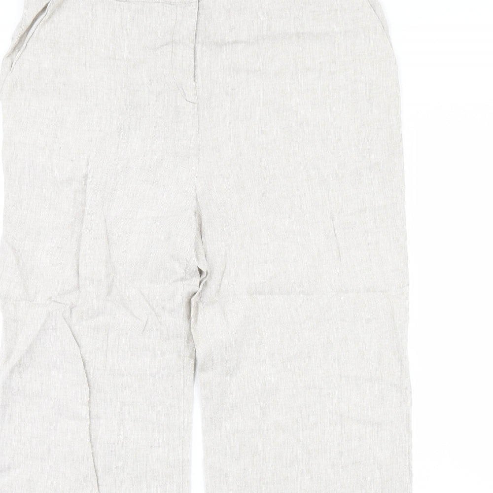 Principles Womens Beige   Trousers  Size 14 L30 in
