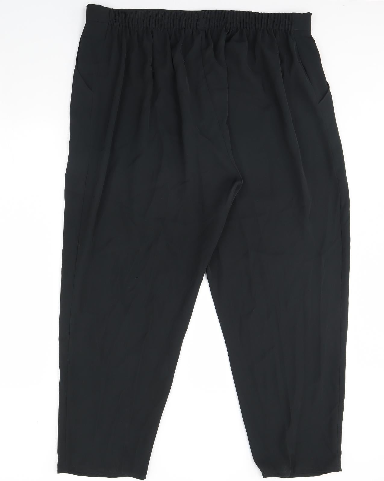 Preworn Womens Black   Trousers  Size 28 L31 in