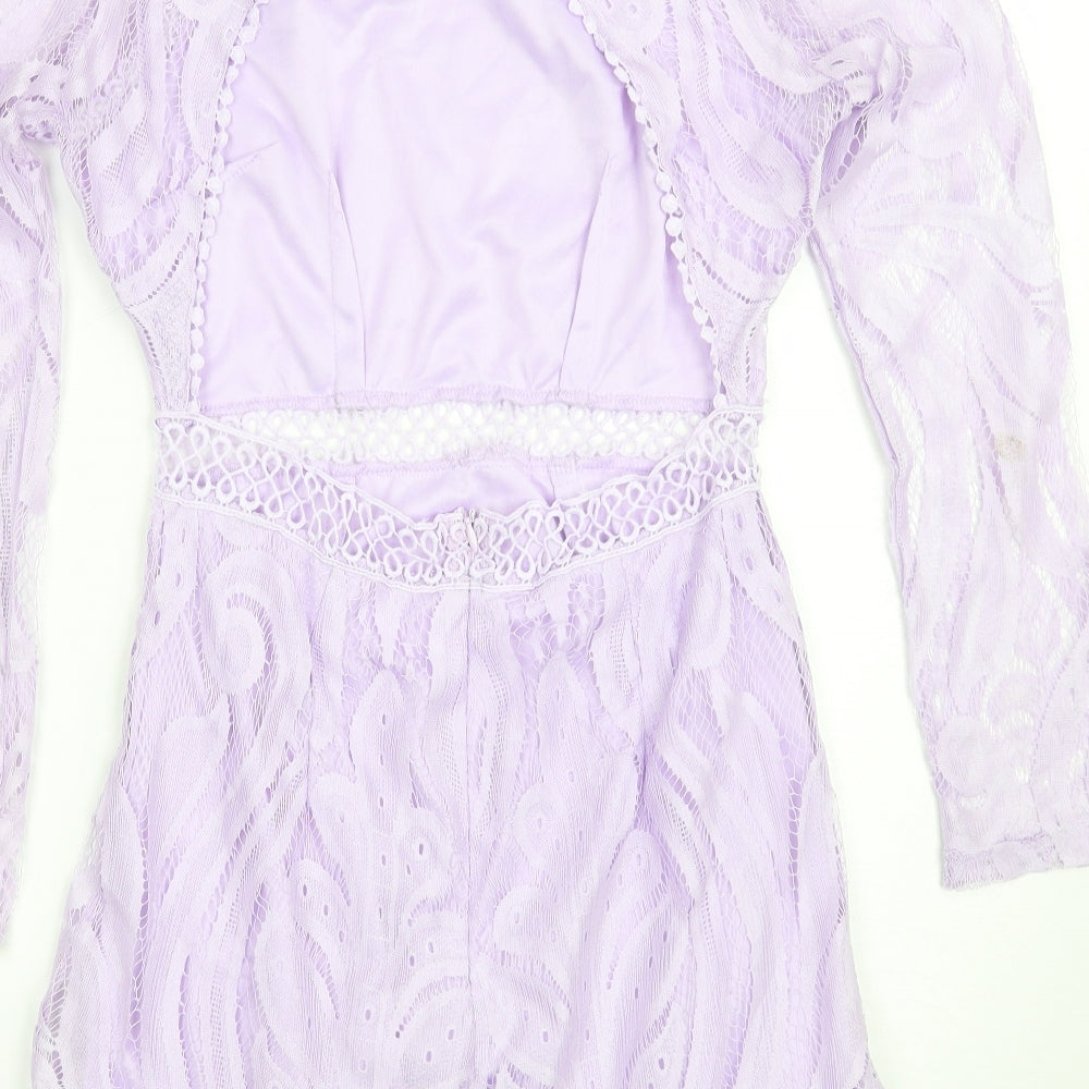 Love triangle Womens Purple   A-Line  Size 8