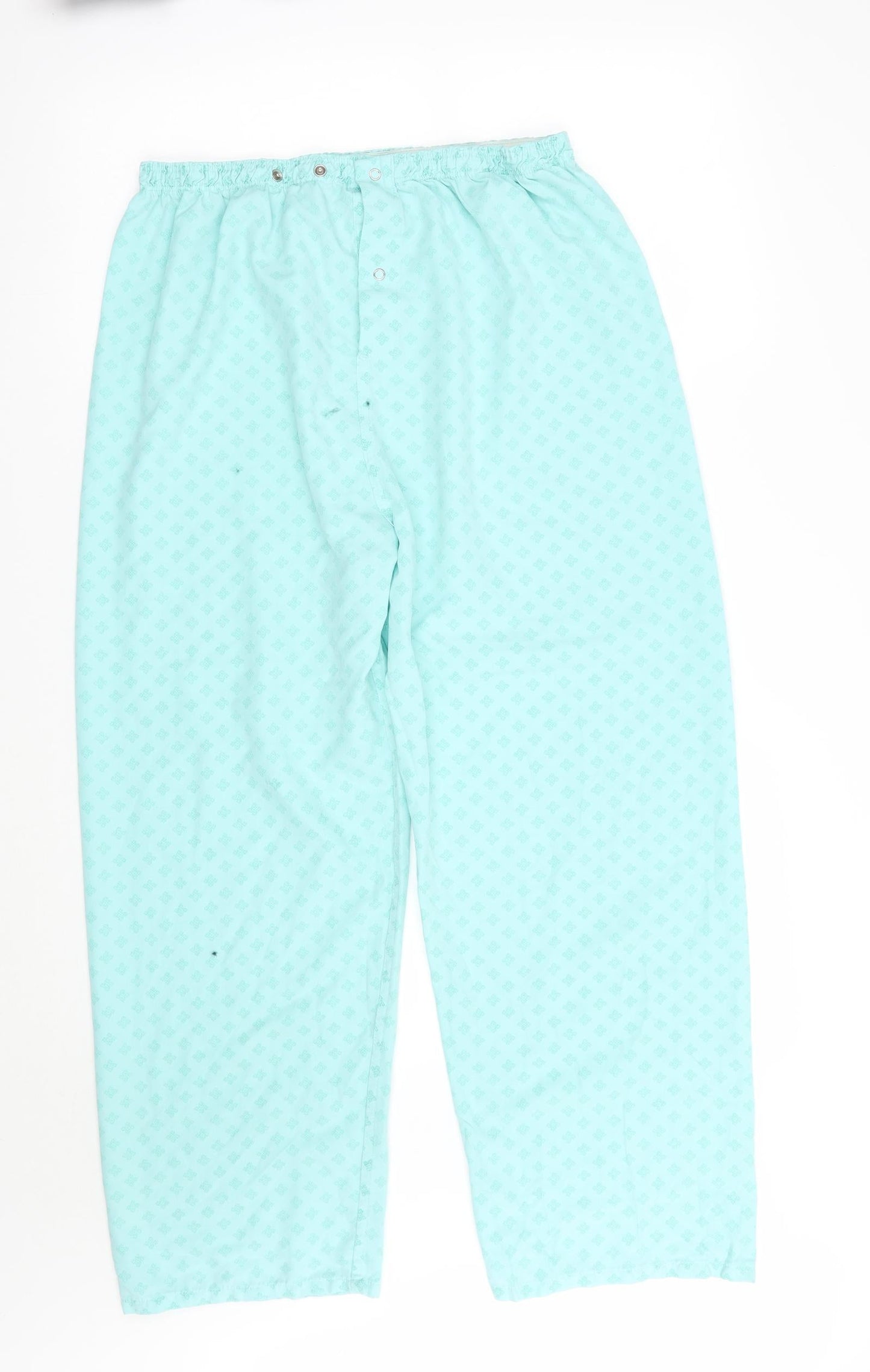 Preworn Womens Green Geometric  Sweatpants Trousers Size 32 L26 in