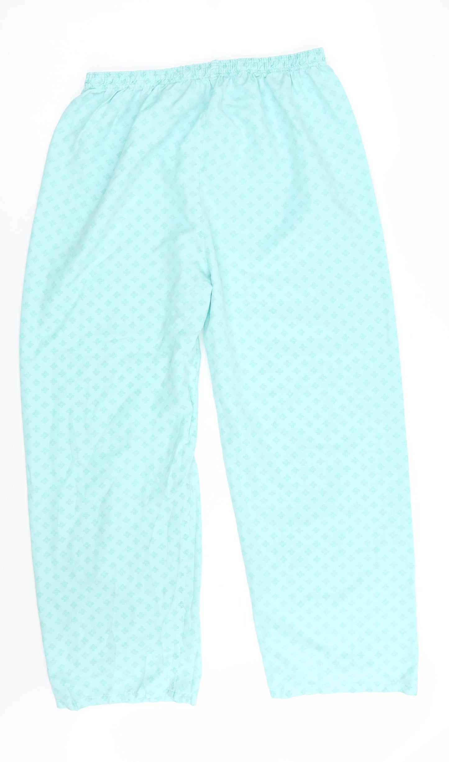 Preworn Womens Green Geometric  Sweatpants Trousers Size 32 L26 in