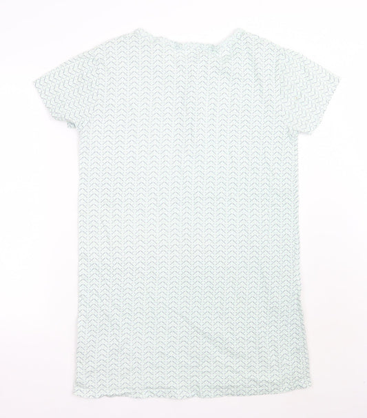Primark Womens Green Geometric  A-Line  Size 8