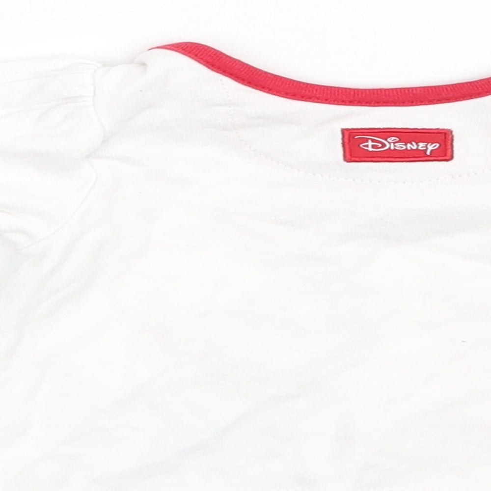 George Girls White   Basic T-Shirt Size Newborn