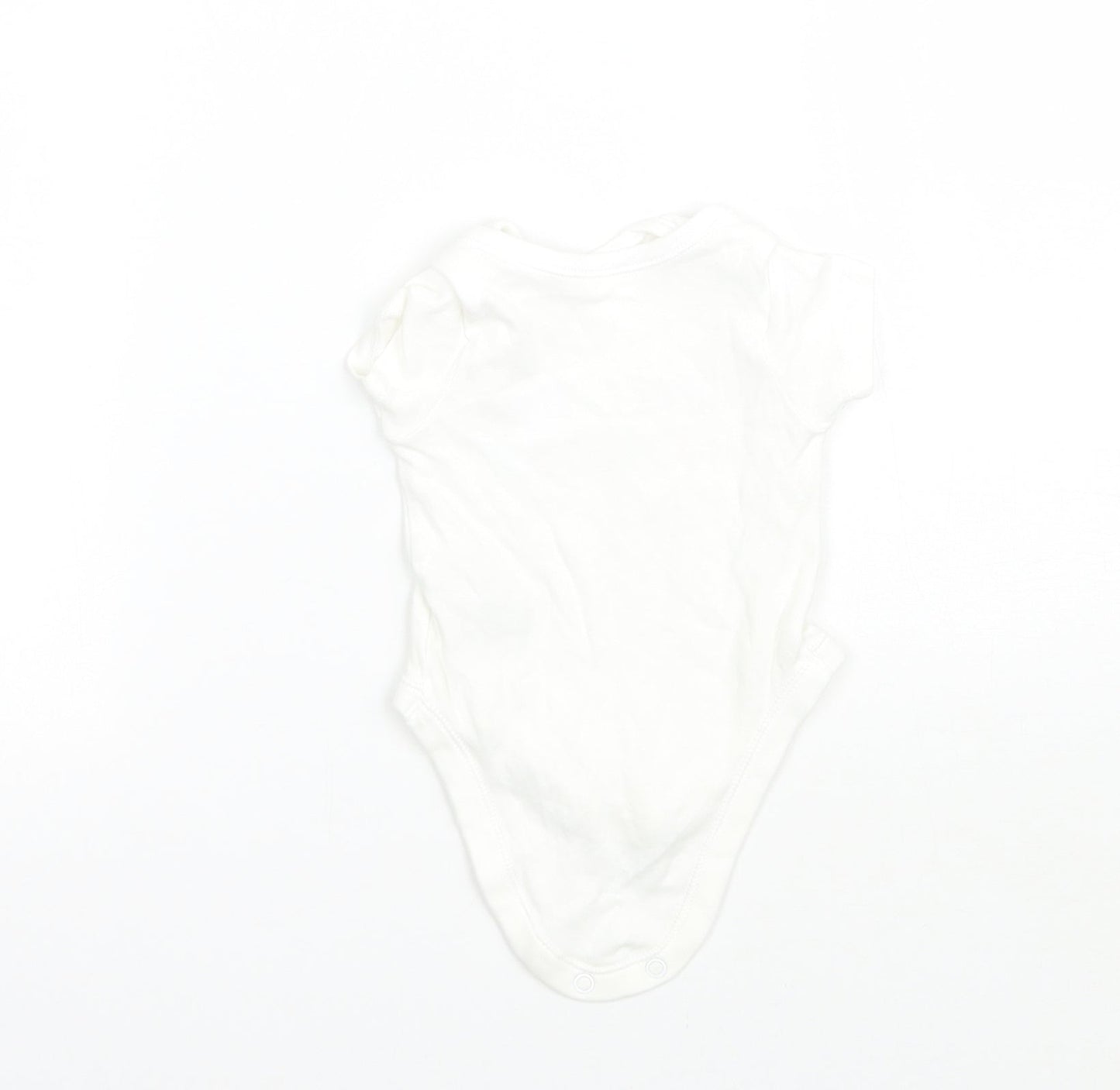 Nutmeg Girls White   Babygrow One-Piece Size Newborn