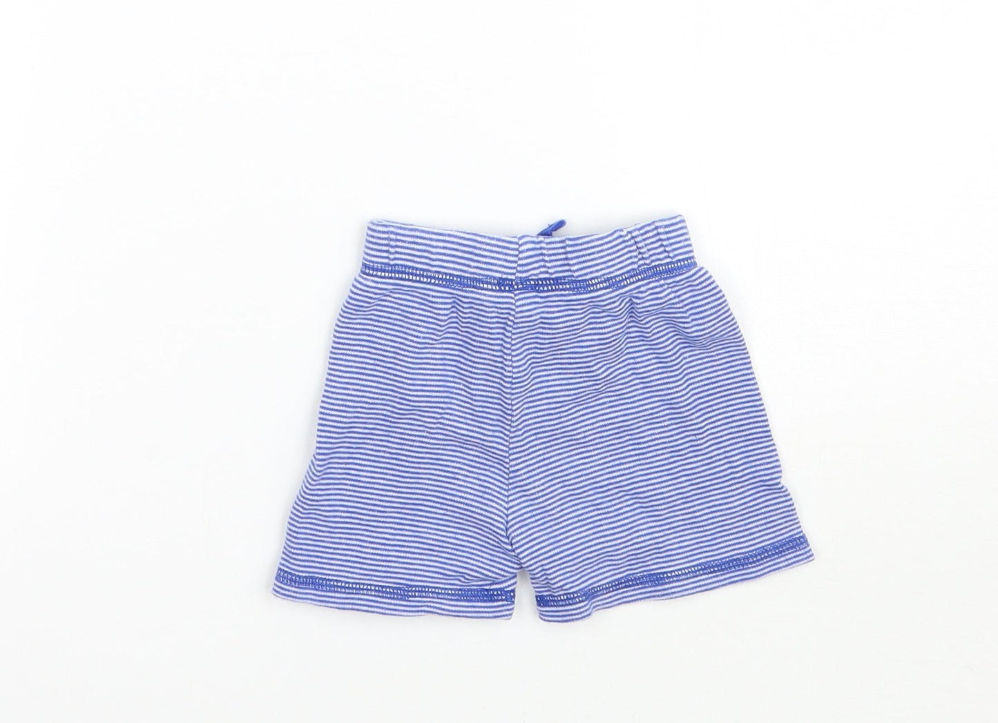 George Boys Blue Striped  Cropped Trousers Size 3-6 Months