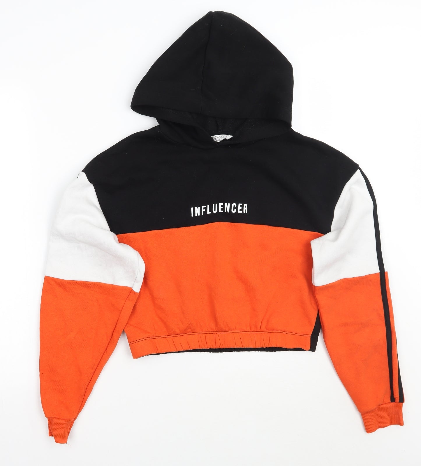 Candy Couture Girls Orange   Pullover Hoodie Size 14 Years