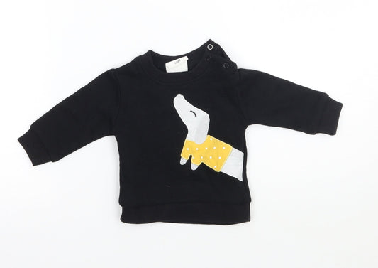 Gem look Baby Black   Pullover Jumper Size 3-6 Months