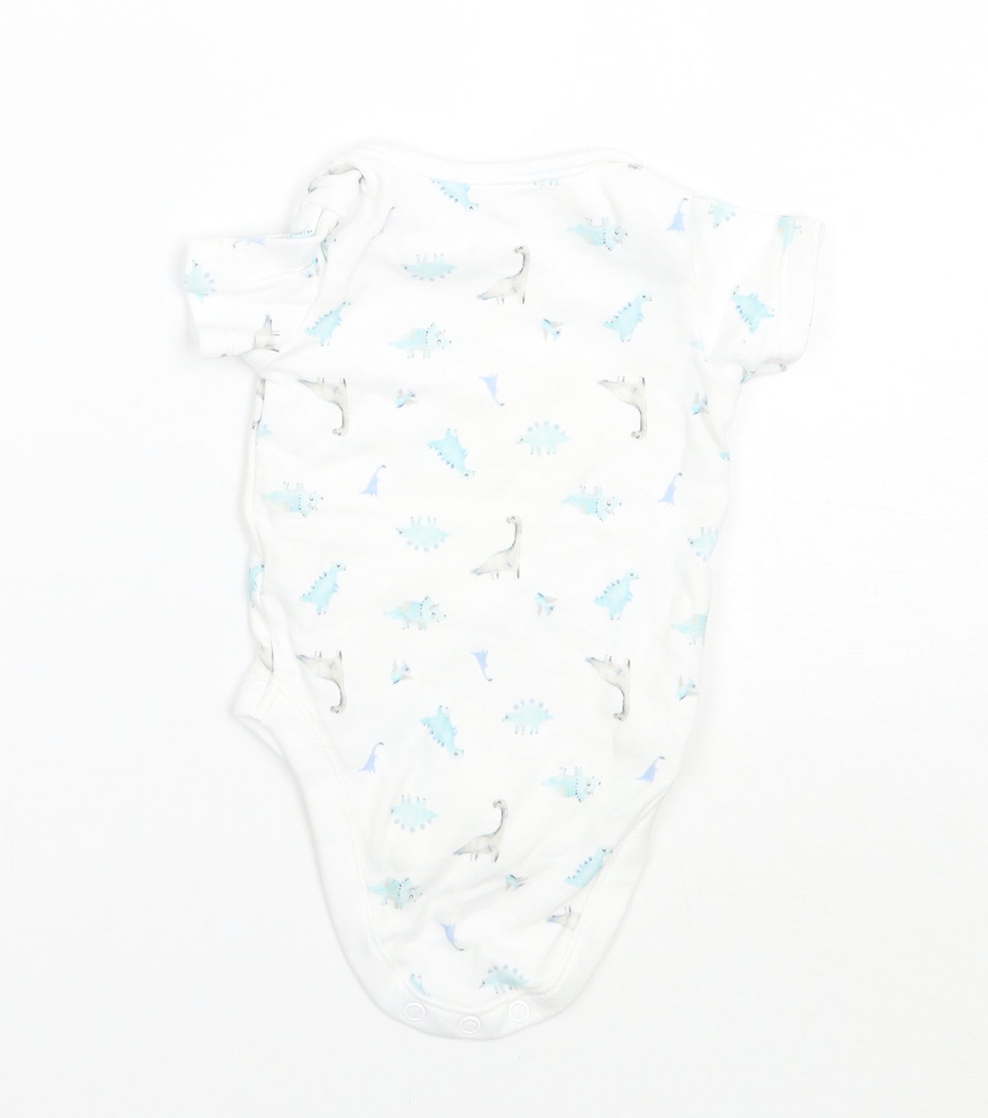 George Baby White Animal Print  Babygrow One-Piece Size 3-6 Months