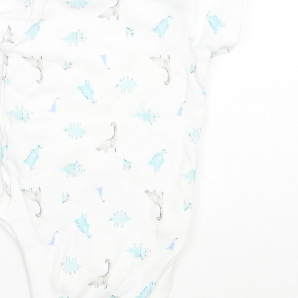 George Baby White Animal Print  Babygrow One-Piece Size 3-6 Months