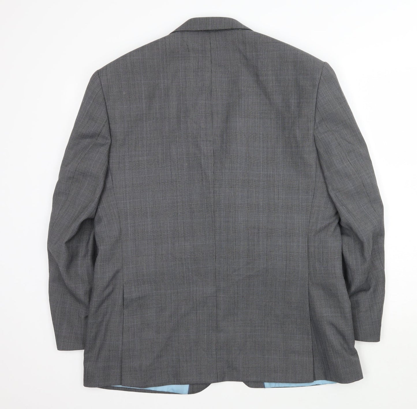 Marks and Spencer Mens Grey Check  Jacket Suit Jacket Size 42