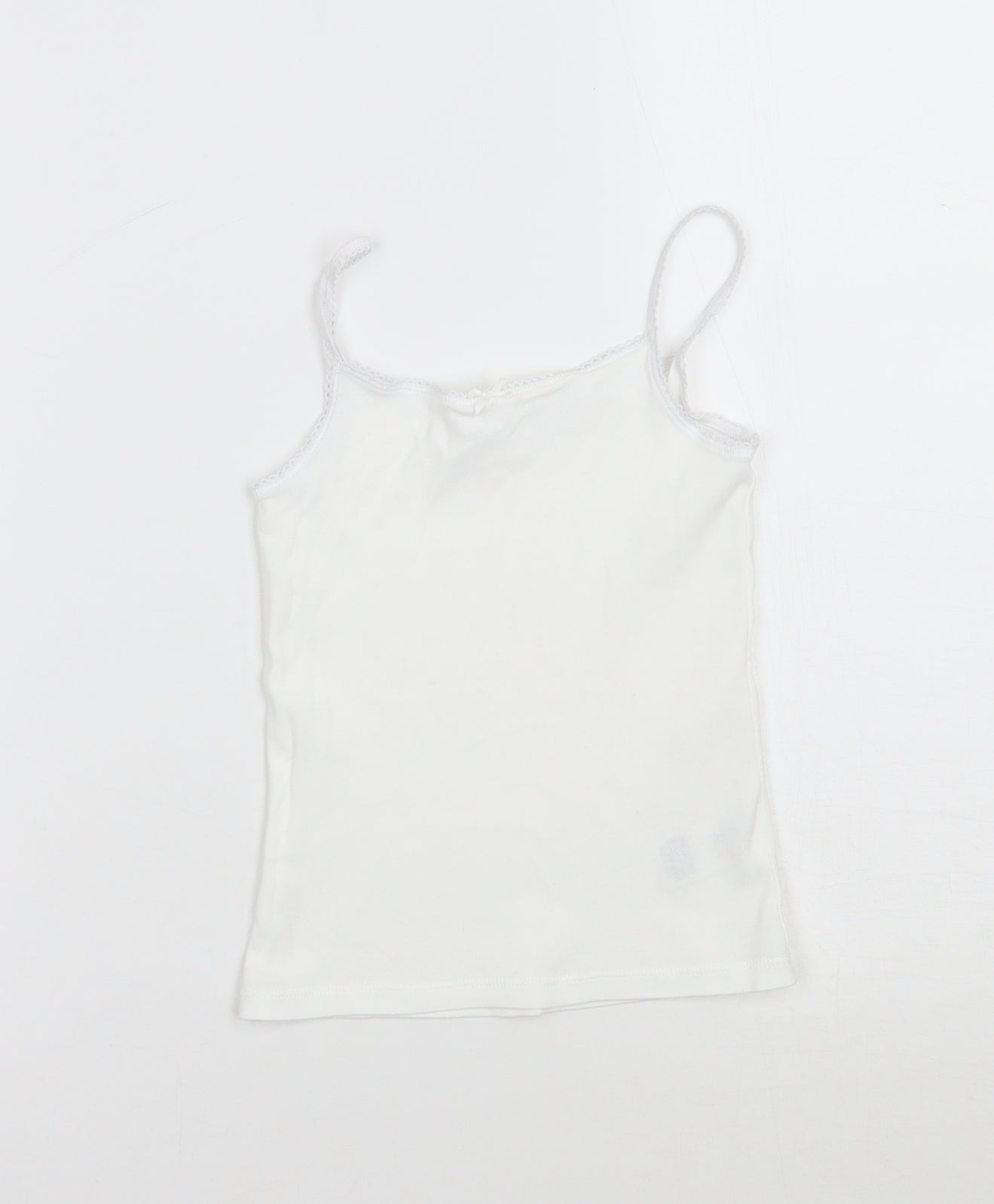 Marks and Spencer Girls White   Basic Tank Size 3-4 Years