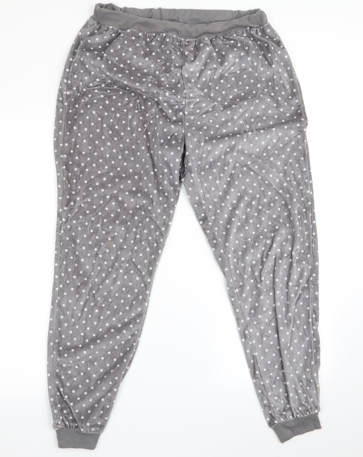 Peacocks Womens Grey Polka Dot   Pyjama Pants Size 10