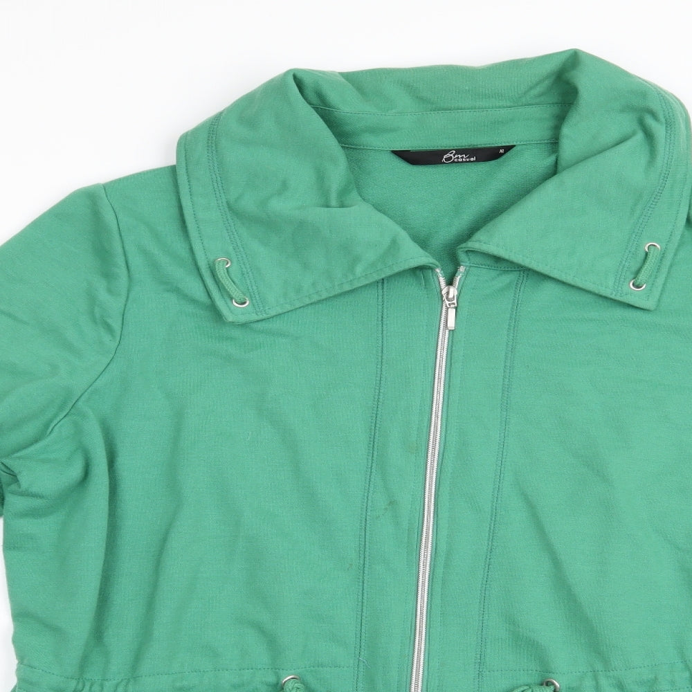BM Womens Green   Jacket Coat Size XL  - Drawstring waist