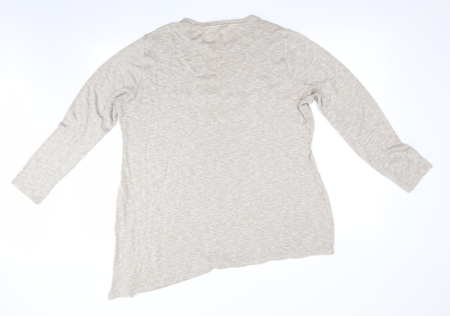 River Island Womens Beige   Pullover Jumper Size 18  - LUXE
