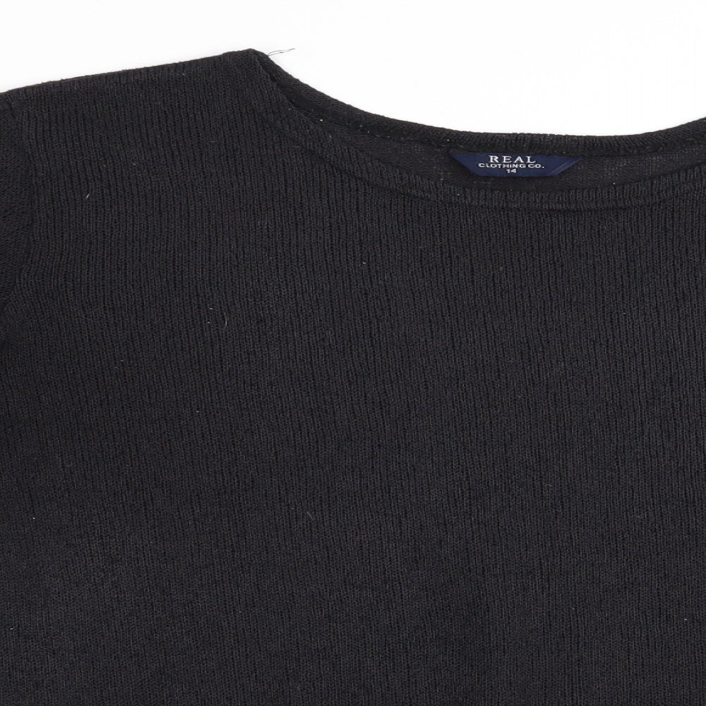 Real Clothing Company Womens Black   Pullover Jumper Size 14