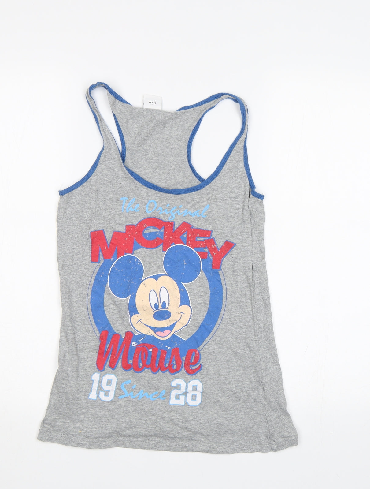 Primark Womens Grey   Cami Pyjama Top Size 8  - Mickey