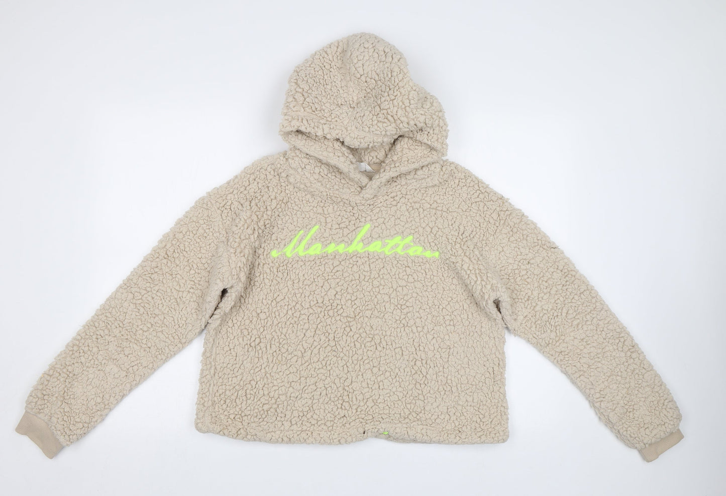 H&M Girls Beige   Pullover Hoodie Size 14-15 Years