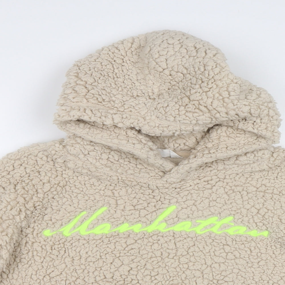 H&M Girls Beige   Pullover Hoodie Size 14-15 Years