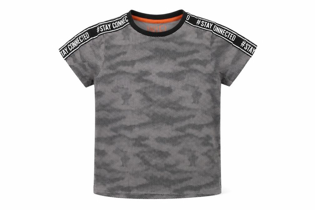 Matalan Boys Grey Camouflage  Basic T-Shirt Size 7 Years
