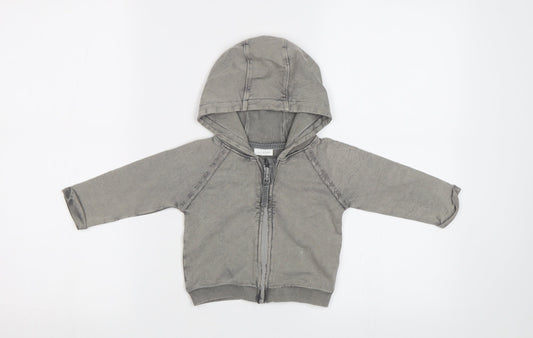 NEXT Baby Grey   Full Zip Jumper Size 6-9 Months
