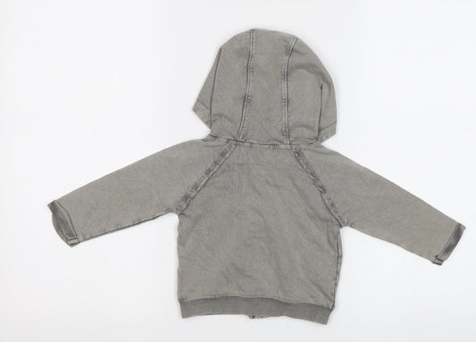 NEXT Baby Grey   Full Zip Jumper Size 6-9 Months