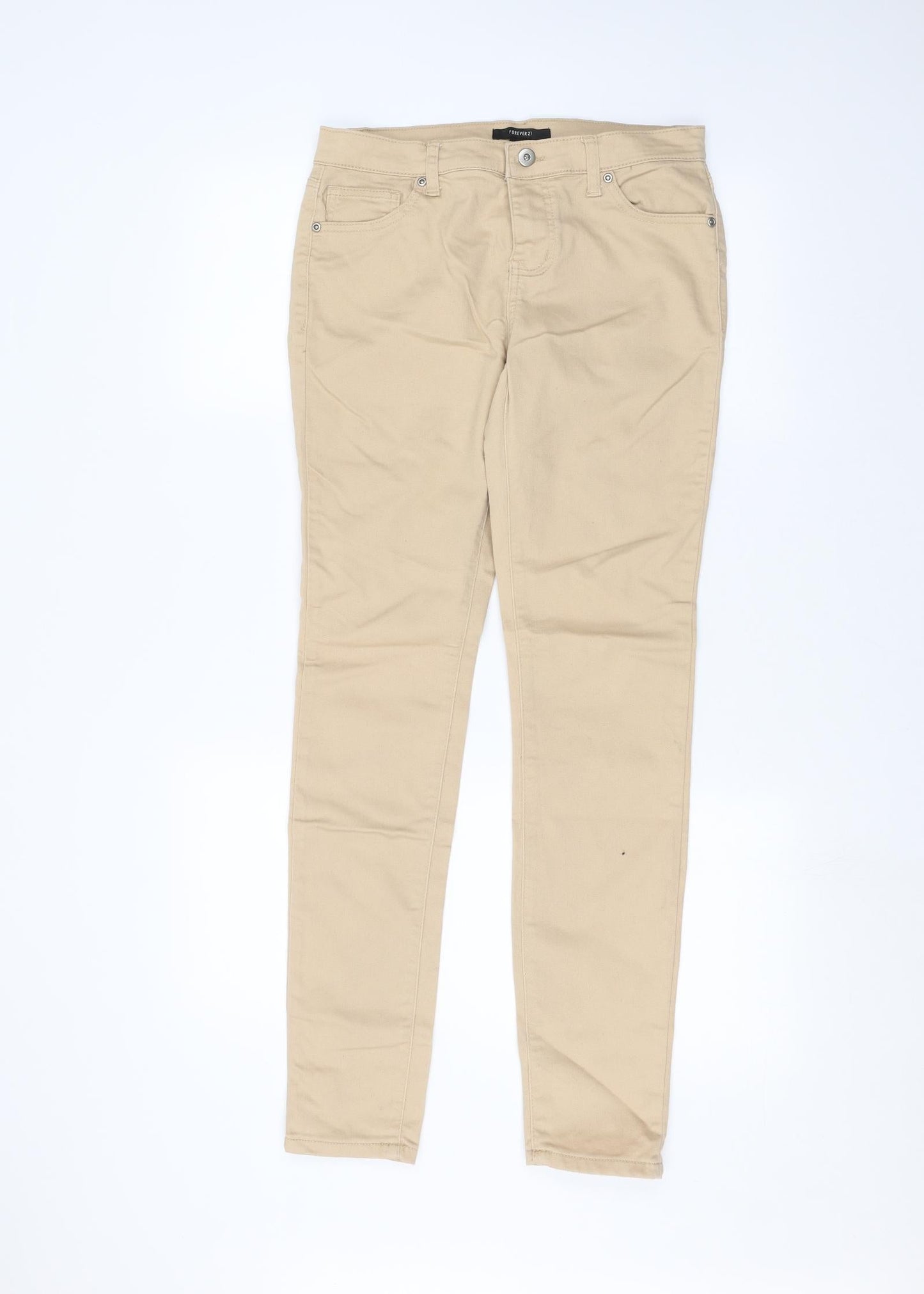 FOREVER 21 Womens Brown   Skinny Jeans Size 28 in L28 in