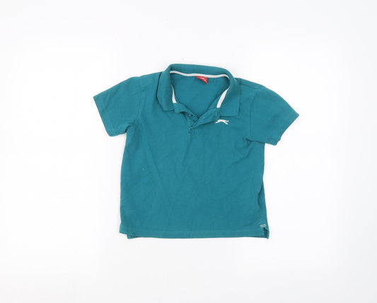 Slazenger Boys Blue   Basic Polo Size 5-6 Years