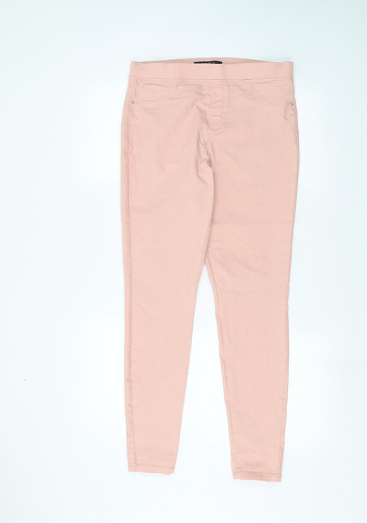 PEP&CO Womens Pink   Jegging Jeans Size 12 L28 in