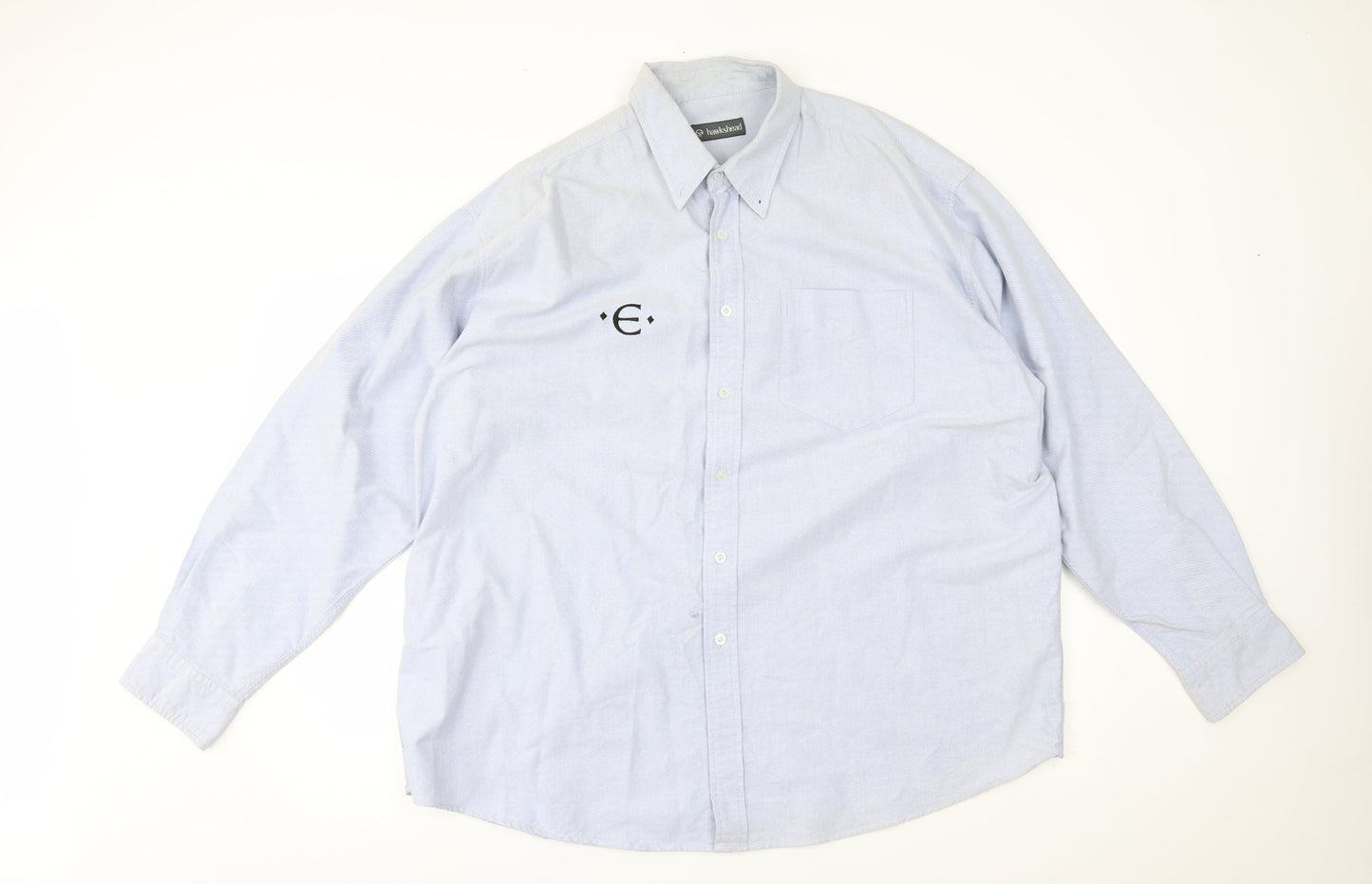 Hawkshead Mens Blue    Button-Up Size XL