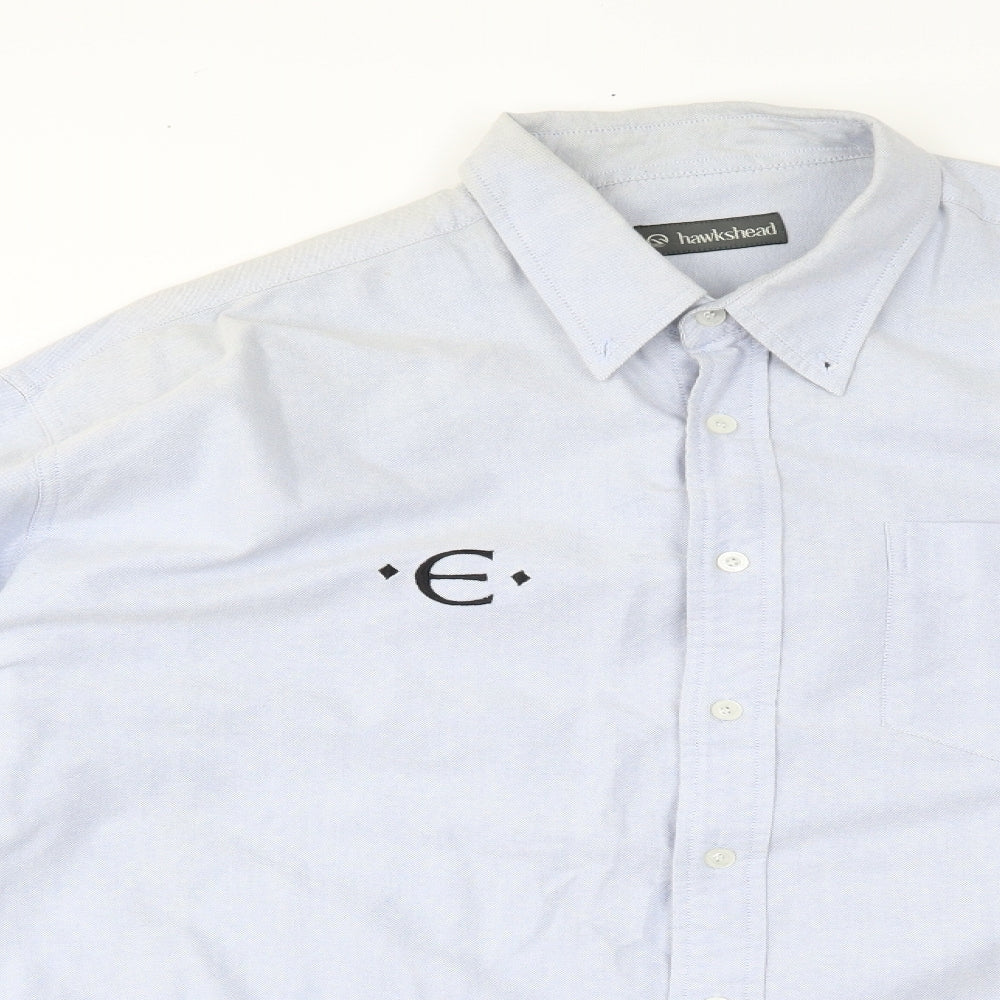Hawkshead Mens Blue    Button-Up Size XL