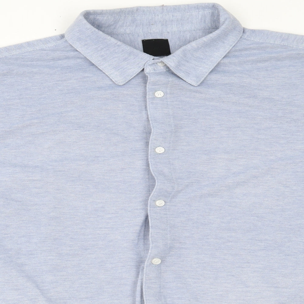 H&M Mens Blue    Button-Up Size XL  - muscle fit
