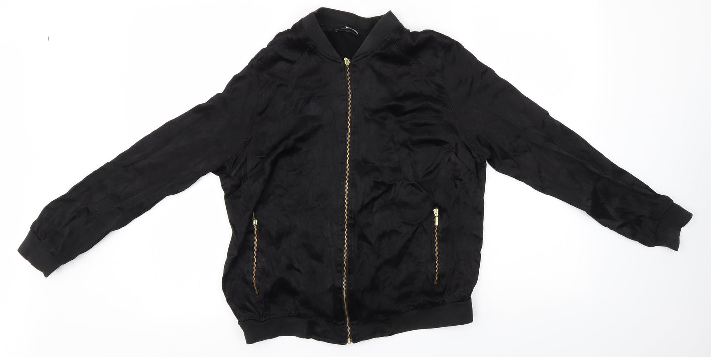 Very Womens Black   Full Zip Sweatshirt Size 14