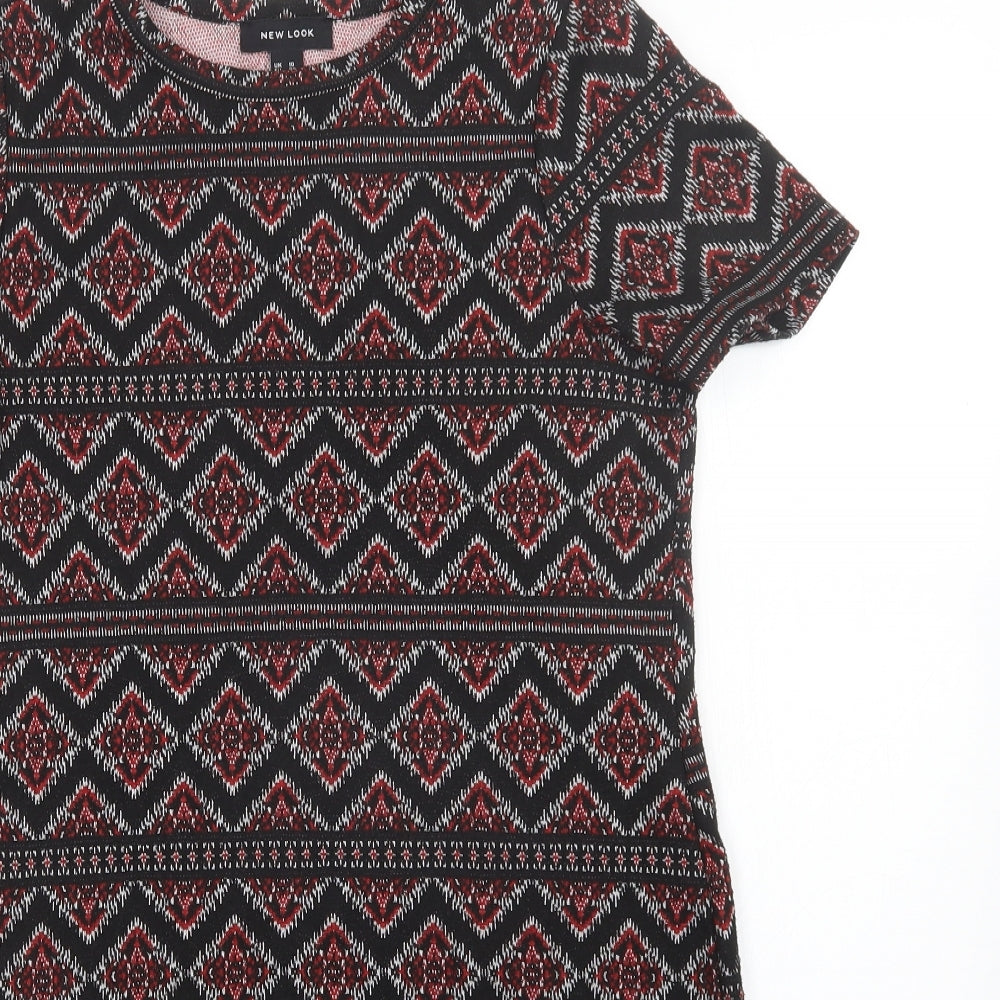 New Look Womens Multicoloured Argyle/Diamond  Sheath  Size 10