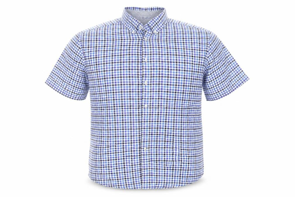 M&S Mens Blue    Button-Up Size L