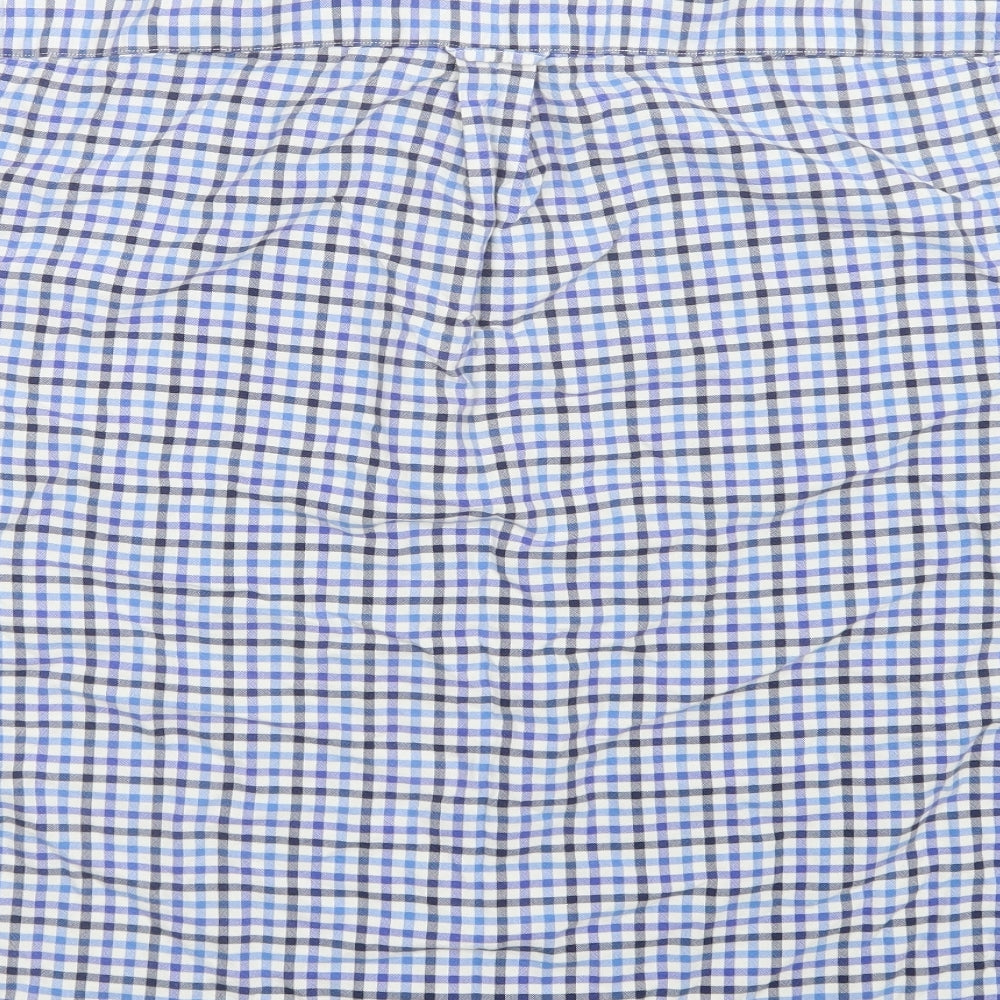 M&S Mens Blue    Button-Up Size L