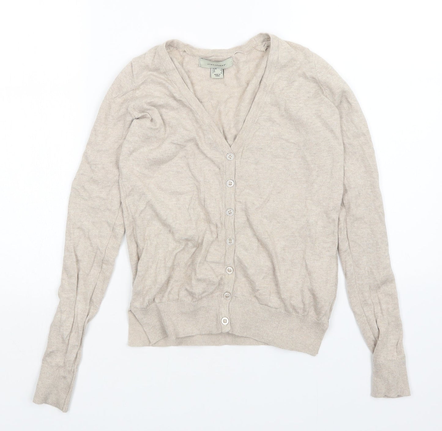 Atmosphere Womens Beige   Cardigan Jumper Size 4